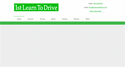 Desktop Screenshot of 1stlearntodrive.com